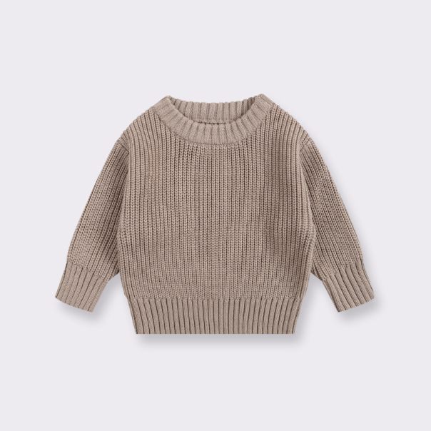 Sweter dziecięcy bawełniany oversize – kolorowy sweterek dla niemowląt i dzieci | LeAnKa