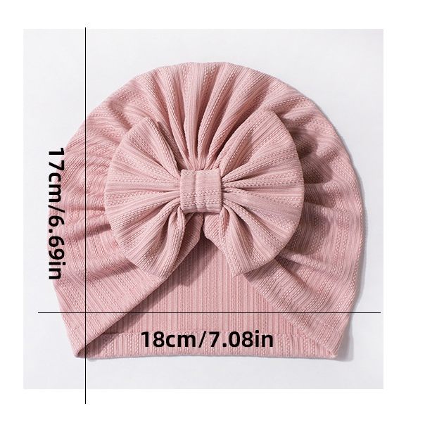 Turban dziecięcy z kokardą – modna czapeczka niemowlęca LeAnKa