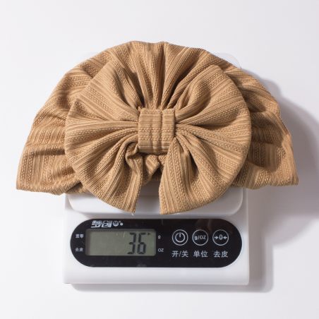 Turban dziecięcy z kokardą – modna czapeczka niemowlęca LeAnKa
