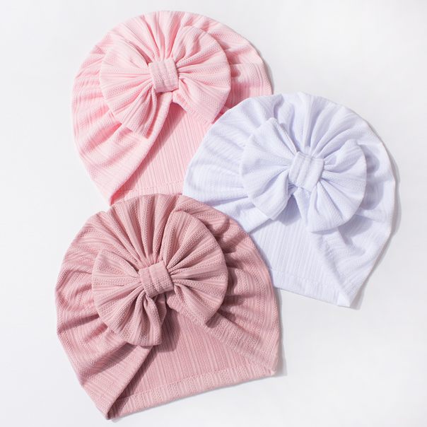 Turban dziecięcy z kokardą – modna czapeczka niemowlęca LeAnKa