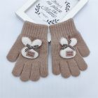 Rękawiczki dziecięce zimowe Handmade z kokardką – ciepłe i stylowe | LeAnKa