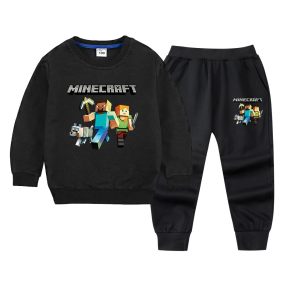 Komplet dla chłopca Minecraft – bluza i spodnie sportowe 5–9 lat | LeAnKa