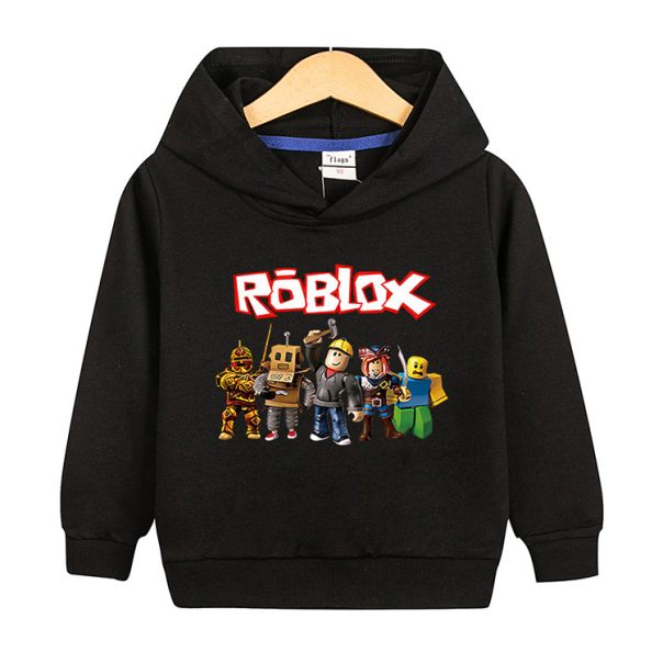 Bluza Roblox dla chłopcy 5-9 lat – modna bluza dziecięca z kapturem