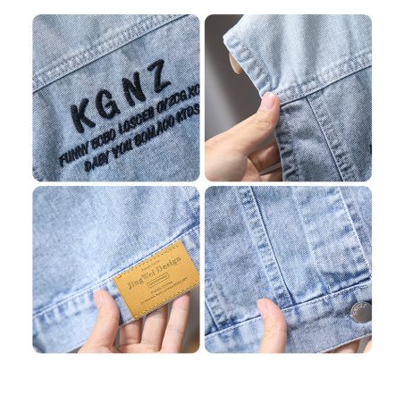 Bezrękawnik jeansowy dziecięcy z kapturem | LeAnKa