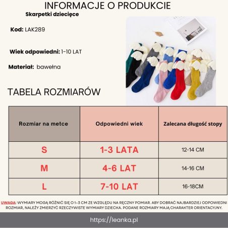 Skarpetki Anielskie Skrzydła dla Dzieci | Sklep Leanka