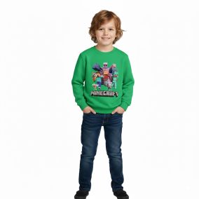 Bluza Minecraft dla chłopców 5-9 lat – kolorowa bluza dziecięca z nadrukiem 2