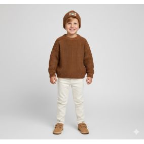 Sweter dziecięcy bawełniany oversize – kolorowy sweterek dla niemowląt i dzieci | LeAnKa