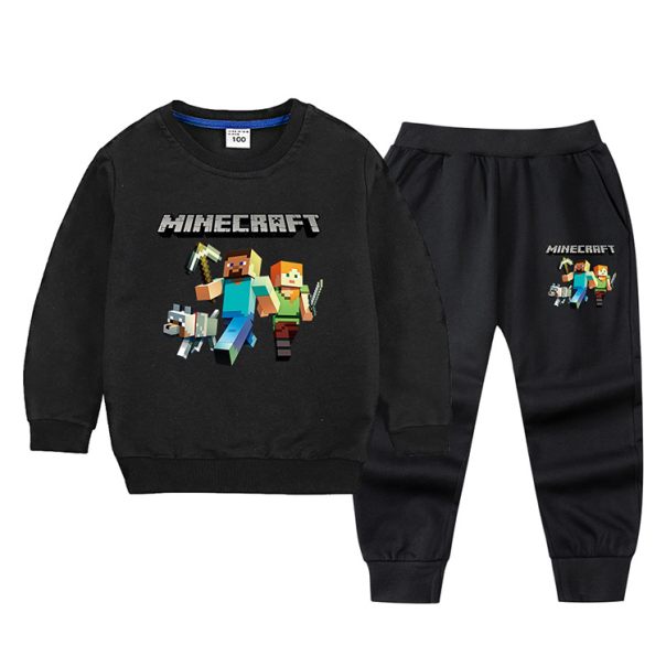 Komplet dla chłopca Minecraft – bluza i spodnie sportowe 5–9 lat | LeAnKa