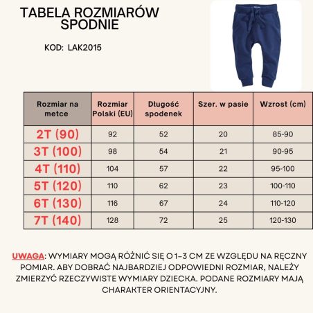 lasyczne dresowe chłopięce bawełniane granatowe  | LeAnKa