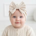 Turban dziecięcy z kokardą – modna czapeczka niemowlęca LeAnKa