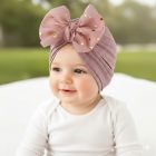 Turban dziecięcy z kokardą w kropki | Stylowa czapeczka dla dziewczynki LeAnKa