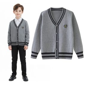 Kardigan dziecięcy LeAnKa – elegancki sweter szkolny unisex 2